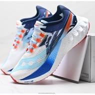 SAUCONY ENDORPHIN PRO4 Low-Top Cushioning Running Shoes White Blue Orange