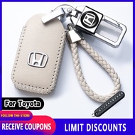 High quality For Honda Key Cover Car Key Chain Leather waterproof car accessories For Civic City CR-V Jazz Accord Odyssey Brio Mobilio Fit HR-V Pilot Shuttle Legend CR-Z CRX Freed Integra S2000 Element FR-V Insight NSX Passport Prelude Ridgeline Stream