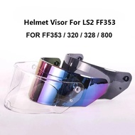 Visors for LS2 FF320 Stream FF353 Rapid FF328 FF800 Motorcycle Helmet Replace Extra Lens Black Iridi