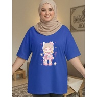 2Y785 [AIYOU] XL-5XL T shirt Women Plus Size Tshirt Woman Ladies Baju Perempuan Clothes Crop Top Cas