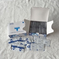 50/100pc Nail Gel Polish Remover Gelish Manicure Soak Off Remover Acetone Wipe Aluminium Foil Alcoho