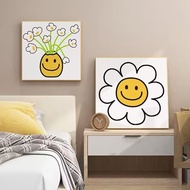 30x30x0.9cm Korean Minimalist Ins Style Smiling Sunflower Art Desktop Decorative Painting Living Roo