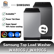 Samsung Top Load Washer 8kg 9kg WA80CG4545BYFQ WA90CG4545BDFQ with EcoBubble