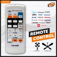 Universal Fan Remote Control for KDK Brand, Panasonic, Elmak, Winter, Monteair II, Wing, Regency, EURO-UNO, Rubine, Khind