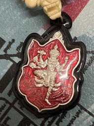 龍婆趁乃 虎頭魯士 後斷頭虎 第四形態 純銀紅龍也版 佛牌連虎頭骨珠頸鏈