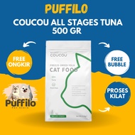 Makanan Kucing Coucou Kitten Formula Tuna dan Tuna All Life Stage 500Gr Freshpack (Als Buy 1 Get 1)