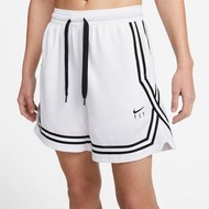 Nike Fly Crossover 女 刺繡LOGO籃球短褲 白色藍球褲 快速排汗 輕量短褲 DH7326-100