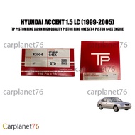HYUNDAI ACCENT 1.5 LC 12V SOHC (1999-2005) PISTON RING SET ONE SET 4 PISTON G4EK ENGINE TP JAPAN
