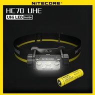 NITECORE HC70 UHE Headlamp Work Flashlight SITE headlamp searching light Headlight Bright Light weig