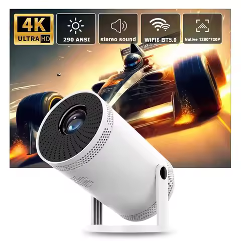 2025 4K HD Portable Projector 260 ANSI Lumens 5G WiFi Bluetooth Support 1080P Home Cinema Theater Mo