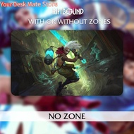 Playmat LoL Riftbound TCG – Ekko (With or Without Zones) Stitched edges