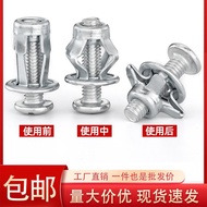 Petal Expansion Screw Nut Rivet Rivet Screw Fixing Buckle Hollow Iron Expansion Bolt Screw Daquan/12