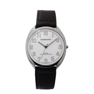 Giordano Stainless Steel Water Resistant Unisex  Leather Slim Watch G5262S-WH