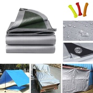 Kallos Large Waterproof Tarp 3m X 3m Tarpaulin Waterproof Tarp Tent Event Use Double-Sided