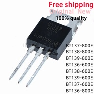 10Pcs New BT136-600B BT137 BT138 BT139 BT136 BT139 BT138 BT136 800E BT137 600E TO-220 IC In Stock Wh