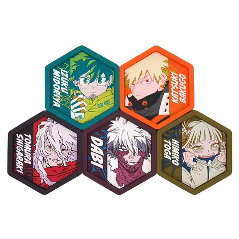 My Hero Academia Anime Bakugou Katsuki Midoriya Izuku Dabi MHA Rubber Accessory Ornament Toys Collec