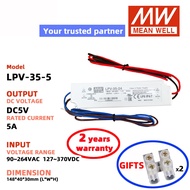 MEAN WELL LPV-35-24 LPV-35-12 LPV-35-5 DC5V 12V 24V Meanwell Switching Power Supply DC power LED dri
