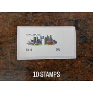 SingPost Self-Adhesive Postage Stamps- 1st local/50cent (10 stamps)