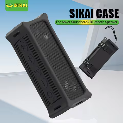Sikai Bluetooth Speaker Case for Anker Soundcore 3 Speaker Shockproof Portable Cover for Outdoor Cyc