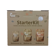 Green House Feeding Starter Kit (Organic Fertilizer OMRI Listed BioEnhancer 125g BioGrow 500g BioBlo