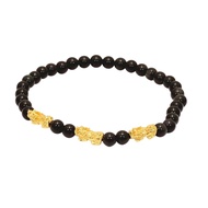 TAKA Jewellery 999 Pure Gold Pixiu Beads Bracelet Triple Pixiu (Mini)