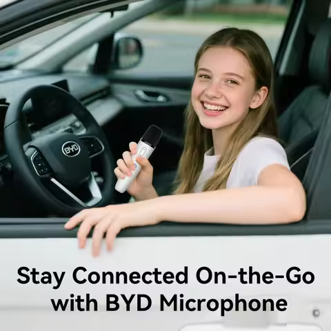 BYD Official factory Car Microphone With Receiver, Karaoke Microphone for BYD all Models, Original s