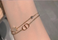 Dior outlet星星 CD 雙鏈手鍊