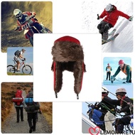 LEMONTREE Russian Ushanka Outdoors Fur Trapper Ski Hat