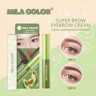 MILACOLOR Fixing Makeup Color-lifting Eyebrow Cream Waterproof Long-Lasting Non-Fading Non-Smudge La