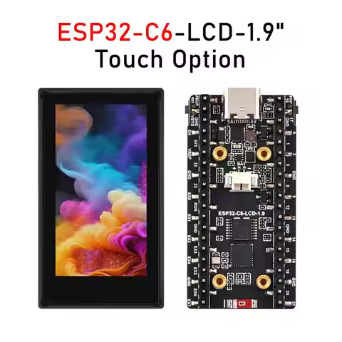 ESP32-C6 1.9-inch LCD screen development board 170×320 supports WiFi and Bluetooth ESP32 Type-C 160M