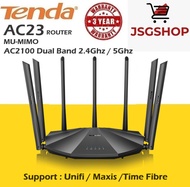Tenda AC23 / Router / AC2100 Dual Band Gigabit WiFi Router / Unifi / Maxis / Time Fibre