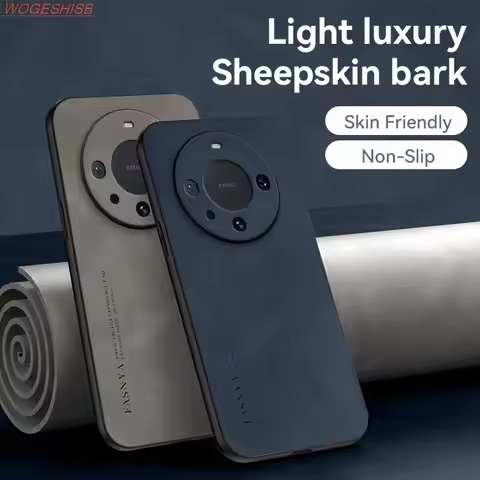 Luxury Sheepskin Leather Case For Huawei Mate 60 50 50E 20 20X 10 Pro Y6 Y7 Y9 Y6p Y7p Y8p Y9s Y7a Y
