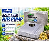 AQUASPEED AP-868 Aquarium Air Pump Oxygen For Fish Tank Super Silent Pam Oxigen Ikan Udara Angin