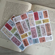 Sticker Ticket journaling ticket sticker/ Aesthetic sticker/ journaling sticker/ Journal sticker/ Ae