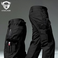 EAGLADE Tactical Cargo Pants for Men in Black S-3XL JT-PJK55 A01