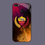 HK-23 FC Roma Glass Casing for OPPO Realme F7 A7 A12 F9 A12S A11K F5 A5S 2 Pro