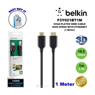 BELKIN GOLD-PLATED HIGH-SPEED HDMI CABLE WITH ETHERNET 4K ULTRA HD COMPATIBLE (1M&2M)