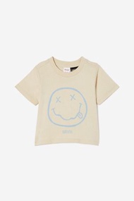 Cotton On Kids - Nirvana Jamie Short Sleeve Tee - Lcn mt rainy day/nirvana nevermind