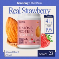 Beanbag Mix Almond Protein เครื่องดื่มโปรตีนอัลมอนด์และโปรตีนพืชรวม 5 ชนิด รส Real Strawberry รสสตรอ