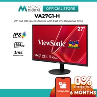 ViewSonic 27 Inch 4K UHD / 2K QHD / FHD IPS Monitor 144Hz 100Hz 1ms Desktop PC Display (VA27G1-H / V