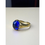 CINCIN BATU NILAM ASLI BIRU SIZE 15-25 RING