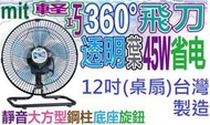 大特價省電馬達靜音神扇左右擺頭V360度 12吋10吋桌扇10吋14吋電風扇循環扇工業扇電扇壁金展輝惠騰華冠惠騰金讚勳風