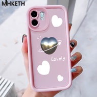 MHKEID Case For Infinix Smart 9 9 HD Hot 50i Simple Heart-Shaped Phone