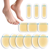 Blister Bandages for Feet - 12Pcs Hydrocolloid Bandages,Heels & Toes - Heel Blister Prevention & Rec