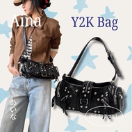 Aina yoko Ι Y2K Biker Bag - AINA Biker Rivet Bag ( Ouithebrand )