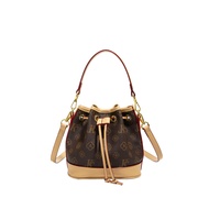 Monica Kiki Contrast Color Light Luxury Presbyopia Bucket Bag Women's High-Quality One-Shoulder Cro