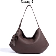 Cobbler Legend Genuine Leather Hobo Bag Women Large Capacity Shoulder Bag 100% Real Leather Tassel H