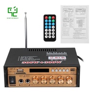 600W Hifi Power Amplifier Speaker Bluetooth 5.0 Car Subwoofer Audio FM USB Music Player Home Theater Amplifier EU Plug