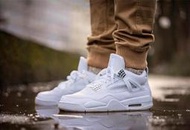 喬丹 Air Jordan 4 Retro “Pure Money” 白貓 AJ4喬4代中幫復古休閑運動文化籃球鞋