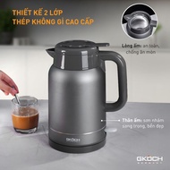GKÖCH 1.5L 2IN1 Kettle and Thermostat - 1500W Capacity, 6H Heat Retention, Strix Sensor
